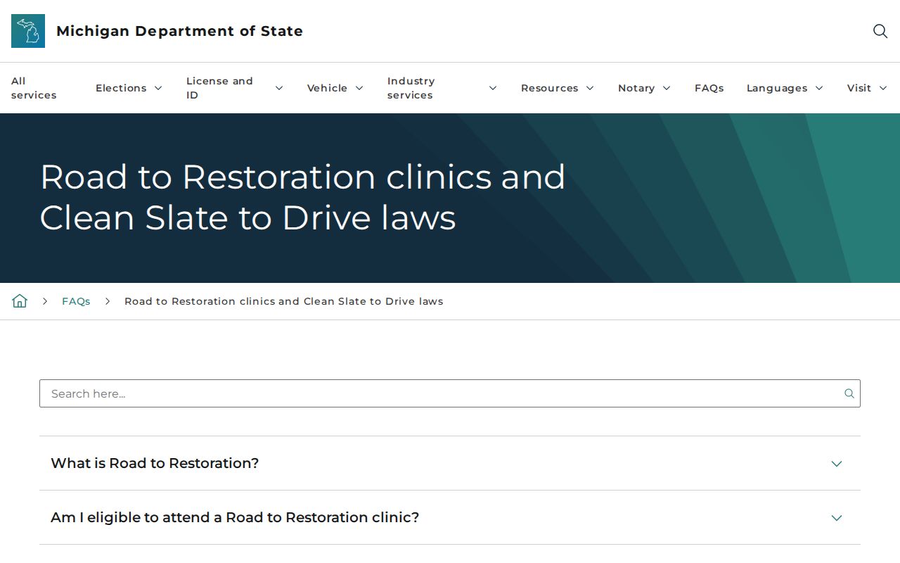 Alger County active warrants: statewide license restoration law information